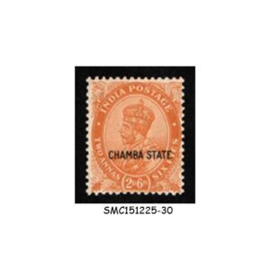 Stamps from CHAMBA INDIAN STATE - 1932 2a6p KGV SG#69 - 1V OVPT - MINT NH