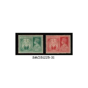 Stamps from INDIA - 1946 KGVI PEACE & VICTORY SG#278 & 281 - 2V MINT HINGED
