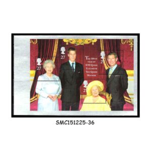 Stamps from GREAT BRITAIN - 2000 100th YEAR OF Her MAJESTY THE QUEEN'S MOTHER - MIN/SHT MINT NH