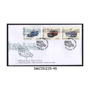 Stamps from CYPRUS - 2023 VINTAGE PUBLIC TRANSPORT OF CYPRUS / BUSES - FDC