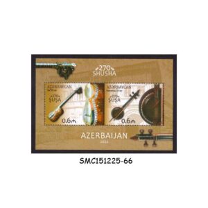 Stamps from AZERBAIJAN - 2022 NATIONAL MUSICAL INSTRUMENTS / MUSIC - MIN. SHEET MINT NH