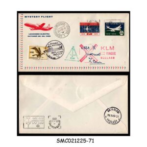 Cover from NETHERLANDS - 1959 KLM AIRLINES MYSTERY FLIGHT AMSTERDAM to ISTANBUL FIRST FLIGHT COVER FFC