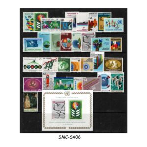 Stamps from UNITED NATIONS - VIENNA office - SELECTED 30 STAMPS + 1- MIN. SHEET MINT NH