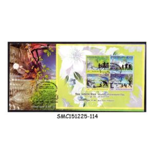 Stamps from INDIA - 2018 WORLD ENVIRONMENT DAY / NATURE - M/S FDC