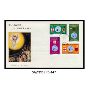 Stamps from BAILIWICK OF GUERNSEY - 1975 CHRISTMAS - FDC