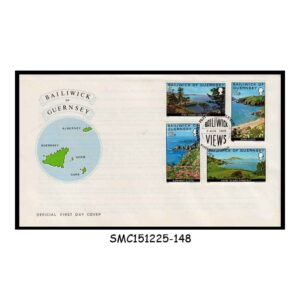Stamps from BAILIWICK OF GUERNSEY - 1976 GUERNSEY VIEW / TOURISM - FDC