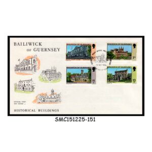 Stamps from BAILIWICK OF GUERNSEY - 1976 HISTORICAL BUILDINGS - FDC