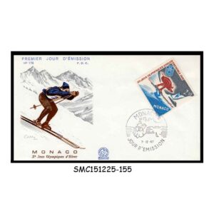 Stamps from MONACO - 1967 WINTER OLYMPIC GAMES GRENOBLE - FDC