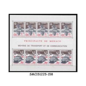 Stamps from MONACO - 1988 EUROPA / TRANSPORTATION & COMMUNICATION - MIN. SHEET - MINT NH