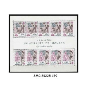 Stamps from MONACO - 1989 EUROPA / PLAYING CHILDREN - MIN. SHEET - MINT NH