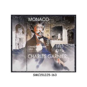 Stamps from MONACO -1998 DEATH CENTENARY OF CHARLES GARNIER (ARCHITECT) 1V MINT NH
