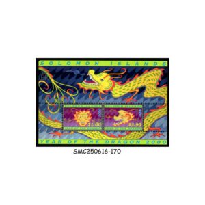 Stamps from SOLOMON ISLANDS - 2000 CHINESE LUNAR YEAR OF THE DRAON - MIN. SHEET MINT NH