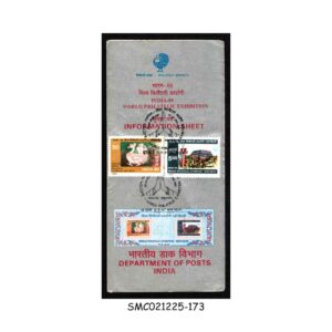 Stamps from INDIA - 1989 WORLD PHILATELIC EXHIBITION INDIA 89 - BROCHURE - FDI