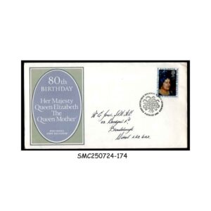 Stamps from GREAT BRITAIN - 1980 80th BIRTHDAY OF HER MAJESTY QUEEN ELIZABETH THE QUEEN MOTHER - FDC