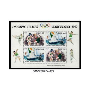 Stamps from IRELAND - 1992 SUMMER OLYMPIC GAMES BARCELONA - MIN. SHEET MINT NH