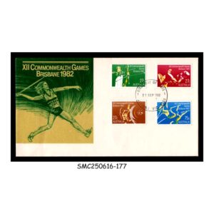 Stamps from AUSTRALIA - 1982 12th COMMONWEALTH GAMES / SPORTS - FDC