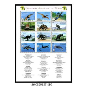Stamps from ST. VINCENT & THE GRENADINES - 1999 PREHISTORIC ANIMALS DINOSAURS / AUSTRALIA '99 - MIN. SHEET MNH