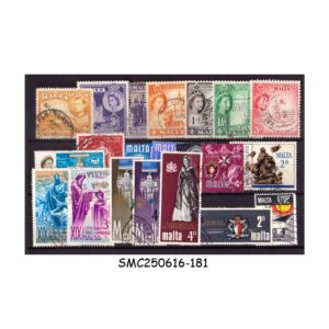 Stamps from MALTA - 1948-68 SELECTED STAMPS - 20V - USED
