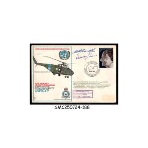 Stamps from GREAT BRITAIN - 1973 ROYAL AIR FORCE HELICOPTER SQUADRON SPECIAL COVER - SIGNED
