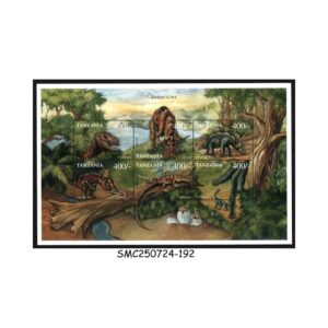 Stamps from TANZANIA - 1999 PREHISTORIC ANIMALS / DINOSAURS - MIN. SHEET MINT NH