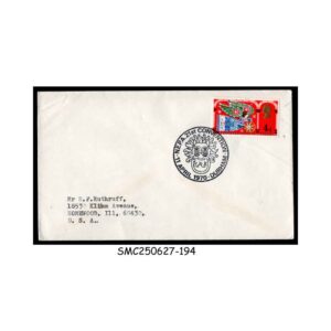 Stamps from GREAT BRITAIN - 1970 COVER with N.E.P.A. 21st CONVENTION CANCELLATION