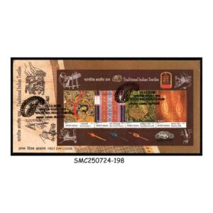 Stamps from INDIA - 2009 TRADITIONAL INDIAN TEXTILES - MS - FDC