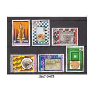 Stamps from TUNISIA - 1986 PREHISTORIC ARTIFACTS - 6V - MINT NH