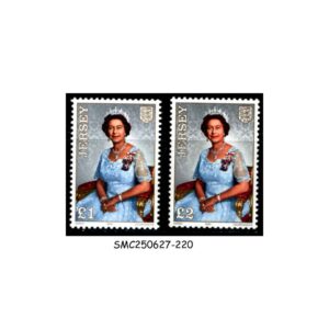 Stamps from JERSEY - 1986 & 1991 QUEEN ELIZABETH II DEFINITIVE STAMPS SCOTT#389 & 390 2V MNH