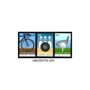 Stamps from BELGIUM - 2007 SPORTS / CYCLING BOWLING GOLF - 3V - MINT NH