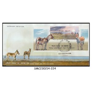 Stamps from INDIA - 2013 KIANG: LADAKH & GHOR KHAR: KUTCH / ANIMALS - MS - FDC