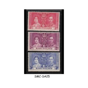 Stamps from BASUTOLAND - 1937 KGVI CORONATION - 3V - MINT NH