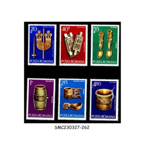 Stamps from ROMANIA - 1978 WOOD CARVINGS - 6V - MINT NH