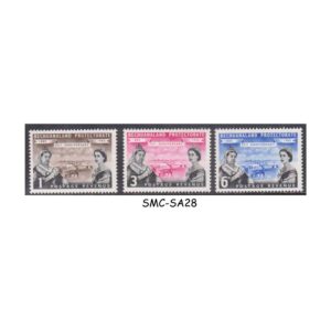 Stamps from BECHUANALAND PROTECTORATE - 1960 75th ANNIVERSARY OF THE PROTECTORATE - 3V MH