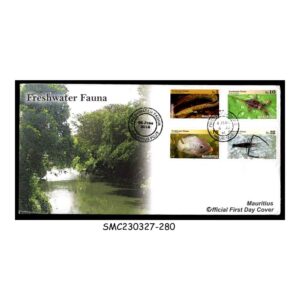 Stamps from MAURITIUS - 2016 FRESHWATER FAUNA / FISH - FDC