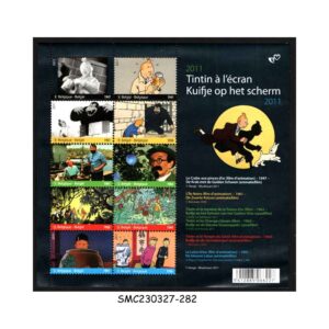 Stamps from BELGIUM - 2011 ADVENTURE OF TINTIN / COMIC ANIMATION - MIN. SHEET MINT NH