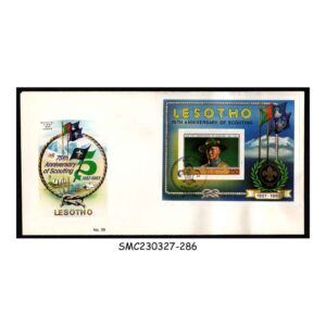 Stamps from LESOTHO - 1983 75th ANNIVERSARY OF SCOUTING / BOY SCOUTS - MS - FDC
