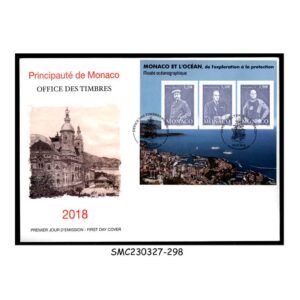 Stamps from MONACO - 2018 OCEAN EXPLORATION & PROTECTION - MS - FDC