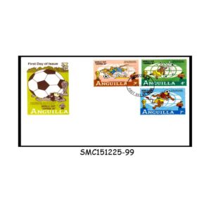 Stamps from ANGUILLA - 1982 WORLD CUP OF FOOTBALL / SOCCER ESPANA' 82 - FDC