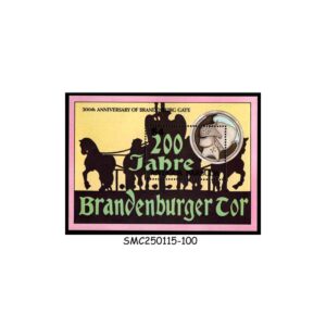 Stamps from ANTIGUA & BARBUDA - 1991 200th ANNIVERSARY OF BRANDENBURGER GATE - MIN. SHEET - MINT NH