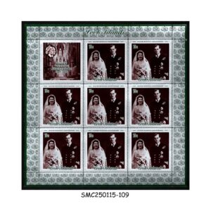 Stamps from COOK ISLANDS - 1972 QUEEN ELIZABETH II SILVER WEDDING - FULL SHEET MINT NH
