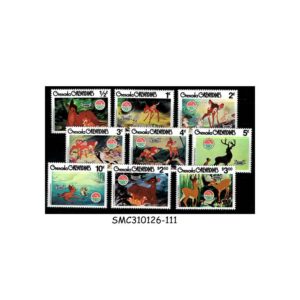 Stamps from GRENADA GRENADINES - 1980 CHRISTMAS / DISNEY ANIMATION - 9V - MINT NH