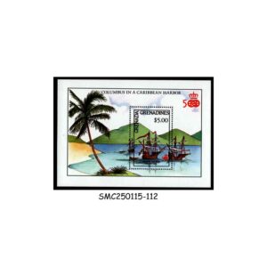 Stamps from GRENADA GRENADINES - 1987 DISCOVERY OF AMERICA / SHIP - MIN. SHEET MINT NH