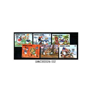 Stamps from SIERRA LEONE - 1984 DONALD DUCK / DISNEY ANIMATION - 6V - MINT NH