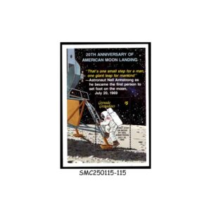 Stamps from GRENADA GRENADINES - 1989 20th ANNIVERSARY OF AMERICAN MOON LANDING / SPACE - MIN. SHEET MINT NH