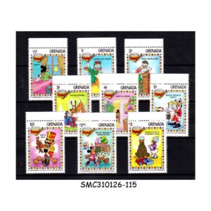Stamps from GRENADA - 1983 CHRISTMAS / DISNEY ANIMATION - 9V MINT NH