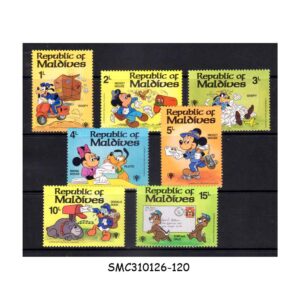Stamps from MALDIVES - 1979 INTERNATIONAL YEAR OF THE CHILD / DISNEY ANIMATION - 7V MINT NH