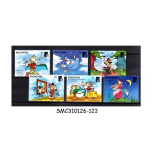 Stamps from REDONDA - 1988 FINLANDIA '88 INTERNATIONAL STAMP EXHIBITION / DISNEY ANIMATION CARTOONS - 6V MINT NH