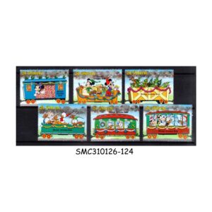 Stamps from ST. VINCENT - 1988 MICKEY'S CHRISTMAS TRAIN / DISNEY ANIMATION CARTOONS - 6V MINT NH