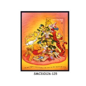 Stamps from TURKS & CAICOS - 1996 WINNIE THE POOH / DISNEY ANIMATION - MIN. SHEET MINT NH