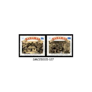 Stamps from BAHAMAS - 1988 150th  ANNIVERSARY OF ABOLITION OF SLAVERY - 2V MINT NH